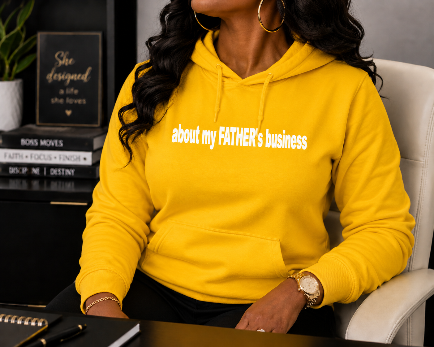 About My FATHER's Business Hoodie