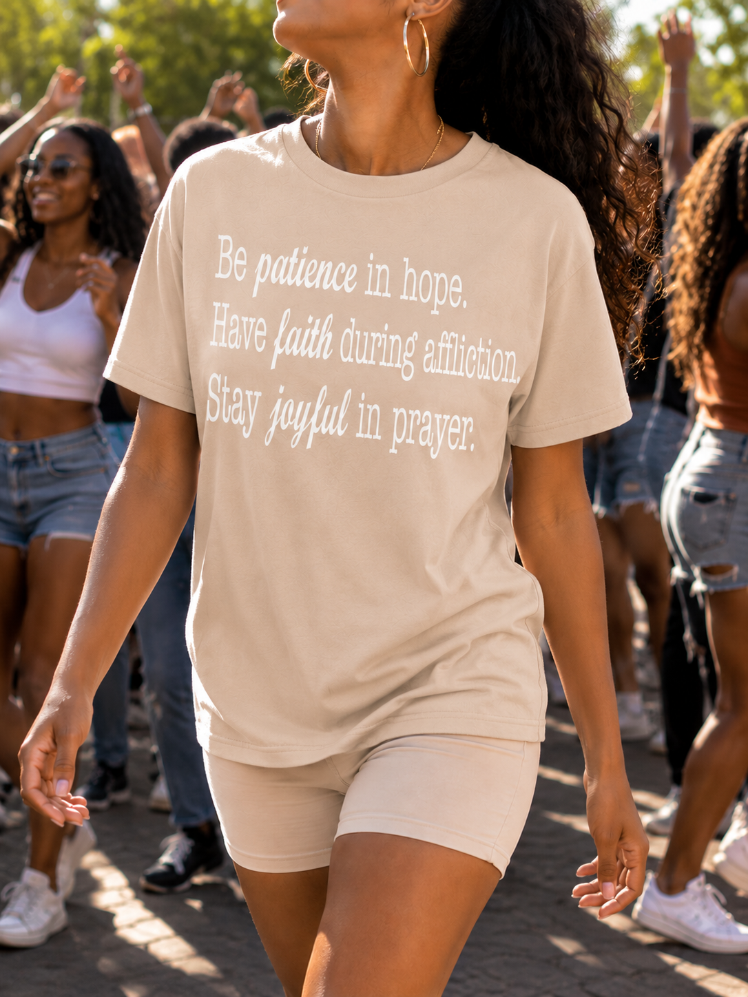 Be Patience In Hope. Have Faith During Affliction. Stay Joyful In Prayer.