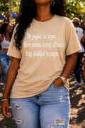Be Joyful In Hope. Have Patient During Affliction. Stay Faithful l In Prayer.