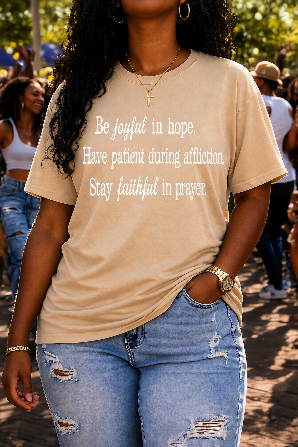 Be Joyful In Hope. Have Patient During Affliction. Stay Faithful l In Prayer.