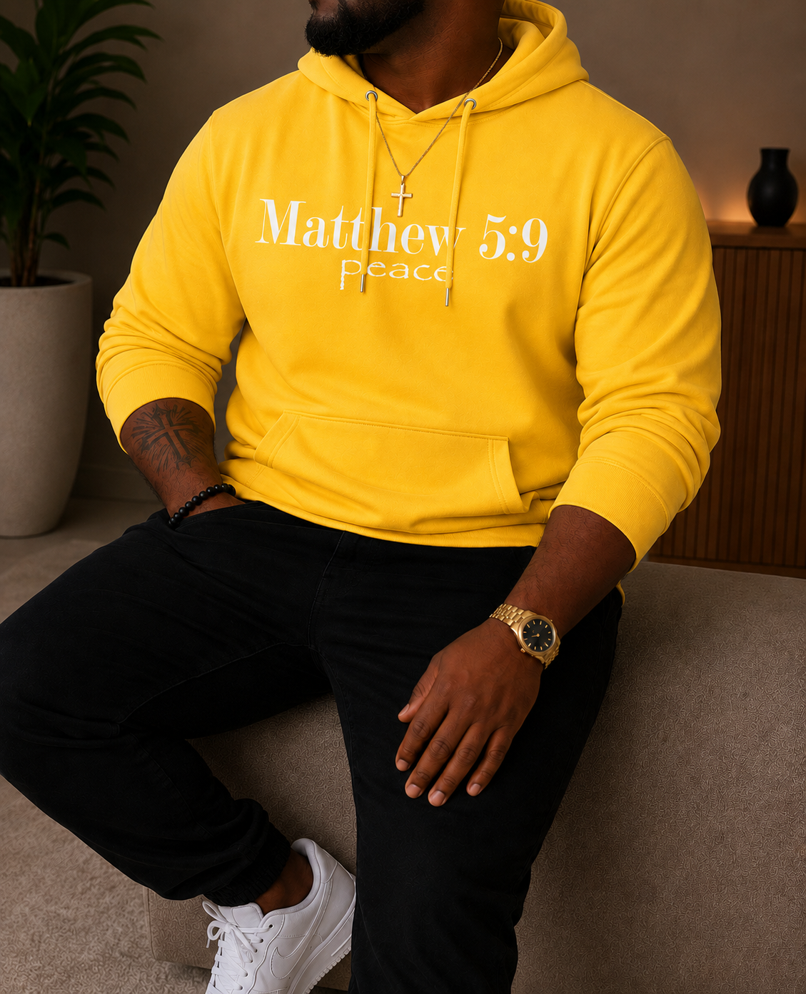 Matthew 5:9 Peace Hoodie