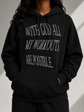 With God All My Workouts Are Possible Hoodie